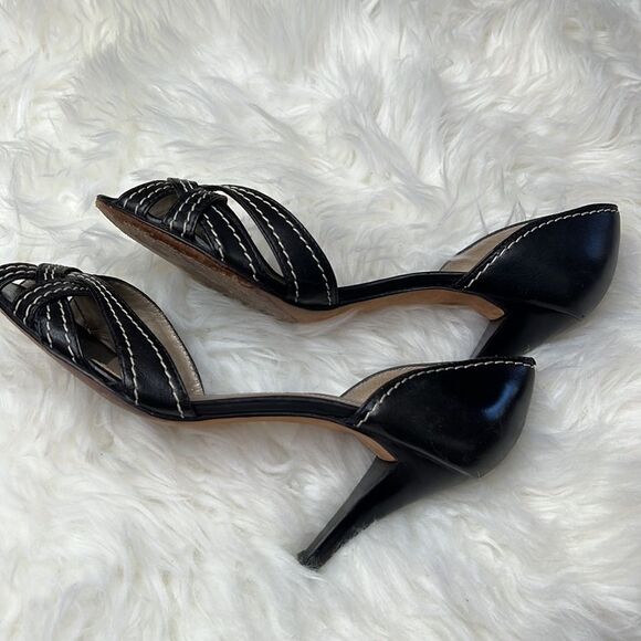 Arturo Chiang leather open peep toe heel - Picture 4 of 6